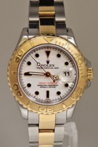 Rolex Ladies Yacht-Master 18K Gold Steel 69623
