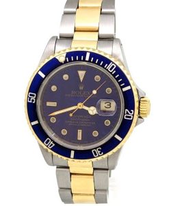 Rolex Submariner 18K Yellow Gold Stainless Steel Blue Dial 16613
