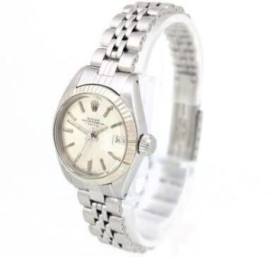 Rolex Ladies DateJust 26mm Stainless Steel Jubilee Silver Dial No Numerals  6917