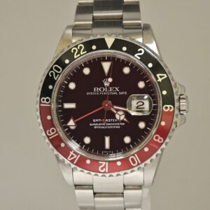 Rolex GMT Master II Black Dial COKE Stainless Steel 16710