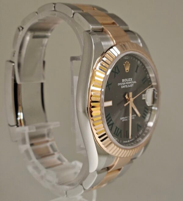 Rolex Date just 41 Wimbledon Oyster Perpetual Rose Gold Grey Dial 126331 - Image 7