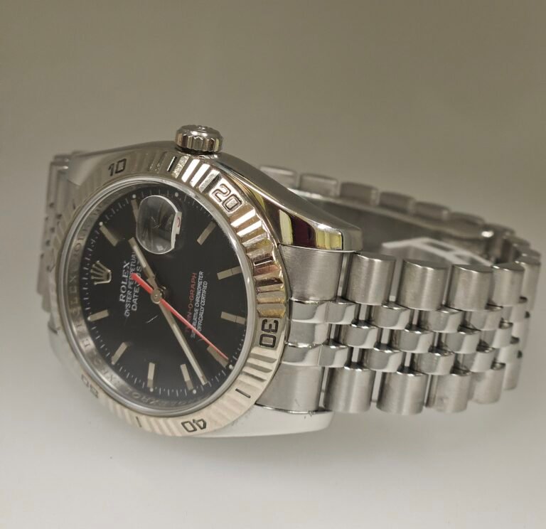 Rolex DateJust Turn-O-Graph Black Dial Stainless Steel Jubilee 116264 - Image 3