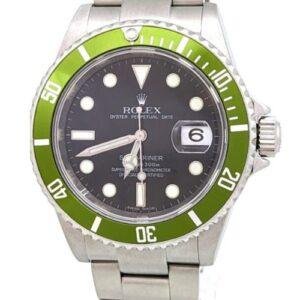 Rolex Collectors Green Submariner Maxi Black Dial 16610T