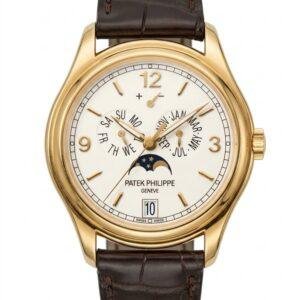 Patek Philippe Annual Calendar 18k Yellow Gold Cream Dial Watch 5146J-001